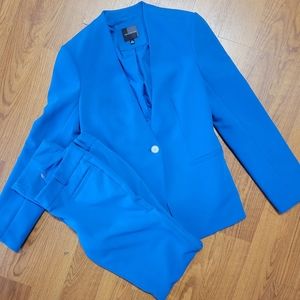 Blue suit by The Limited Drew Fit 4 small royal pants blazer workwear